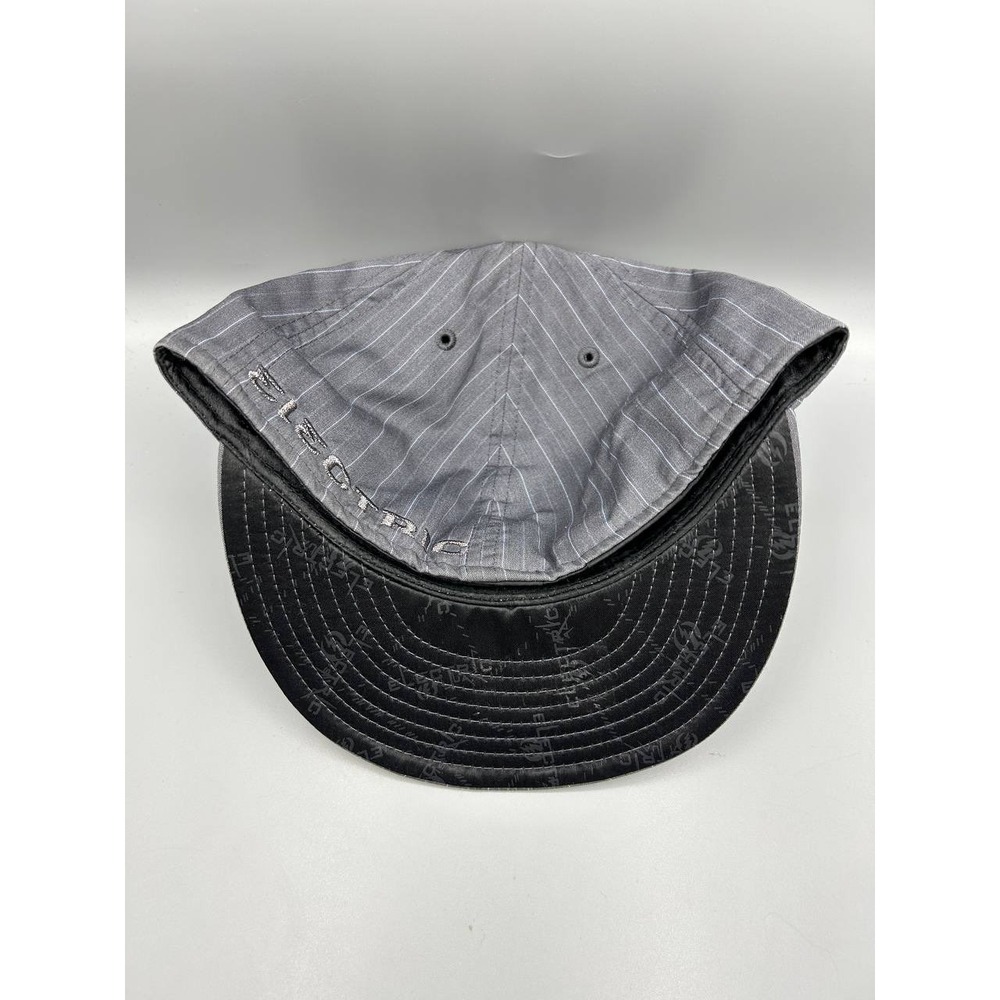 Electric Hat Men 7 3/8 Gray Pinstripe Embroidered 59Fifty New Era Fitted Cap - Picture 9 of 10